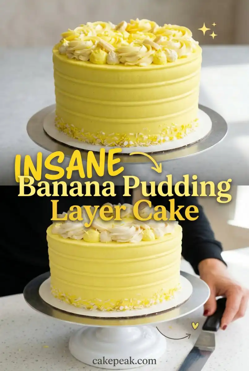 Banana Pudding Layer Cake: A Perfect 3 Layer Cake Idea Better Than Any Chocolate Layer Cake Style.