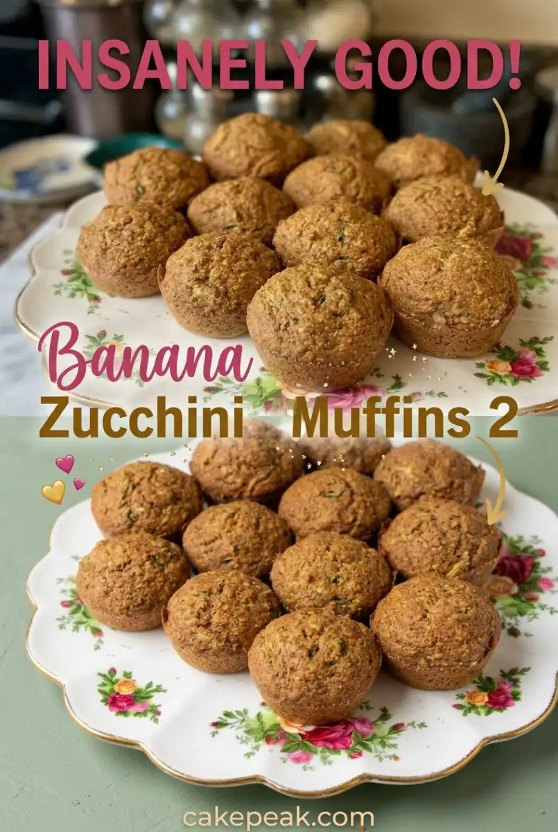 Banana Zucchini Muffins 2 17 Try These Banana Zucchini Muffins 2! A Zucchini Cake Recipe better than Carrot Cake Zucchini Muffins