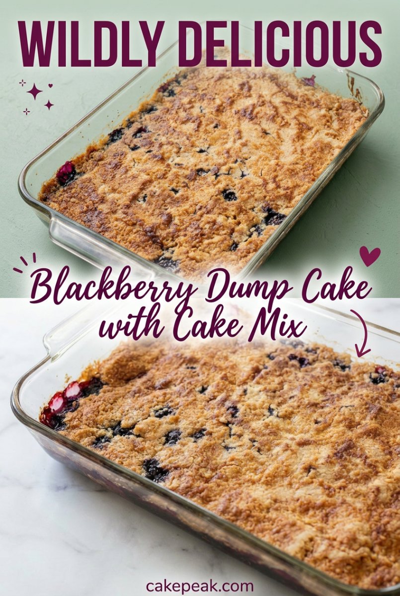 This Easy Blackberry Dump Cake with Cake Mix is the Best Blackberry Dump Cake Recipe for Everyone.
