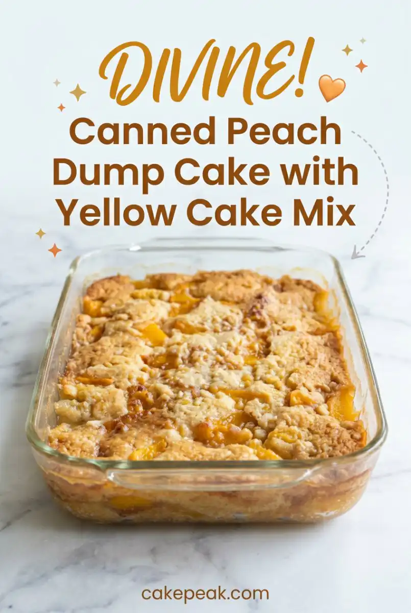Canned Peach Dump Cake with Yellow Cake Mix 17 Quick Canned Peach Dump Cake with Yellow Cake Mix: Sweet peach dump cake with canned peaches recipe