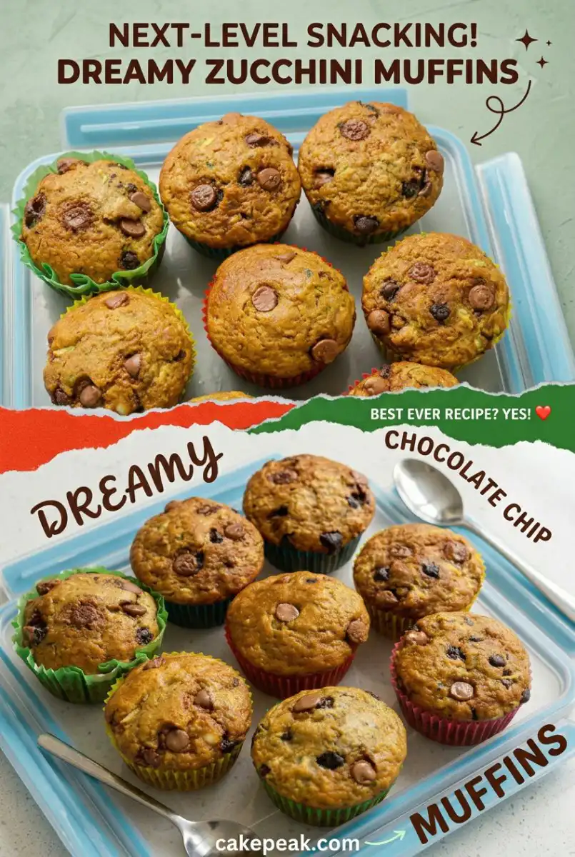 Chocolate Chip Zucchini Muffins: Moist Chocolate Zucchini Cake Recipe or Carrot Cake Zucchini Muffin