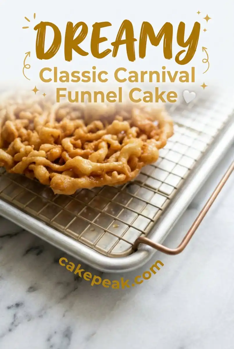 Best Classic Carnival Funnel Cake: Follow this simple funnel cake recipe for a crispy sweet treat!