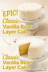 The Best Classic Vanilla Bean Layer Cake Recipe: A Moist and Fluffy Layer Cake for Every Celebration
