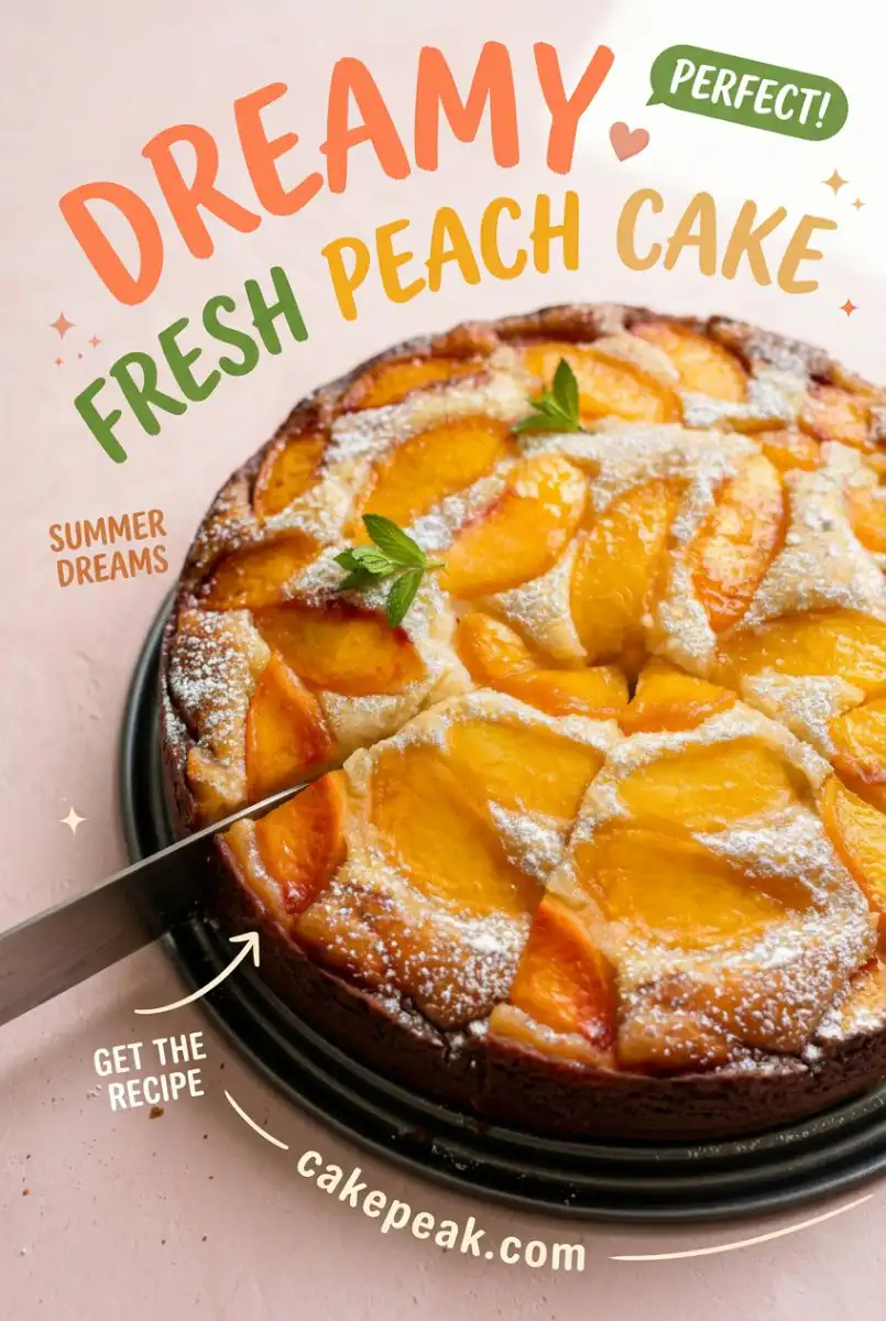 Fresh Peach Cake 17 The Ultimate Homemade Fresh Peach Cake Recipe for Summer Dessert Lovers - Best Moist Peach Cake Idea
