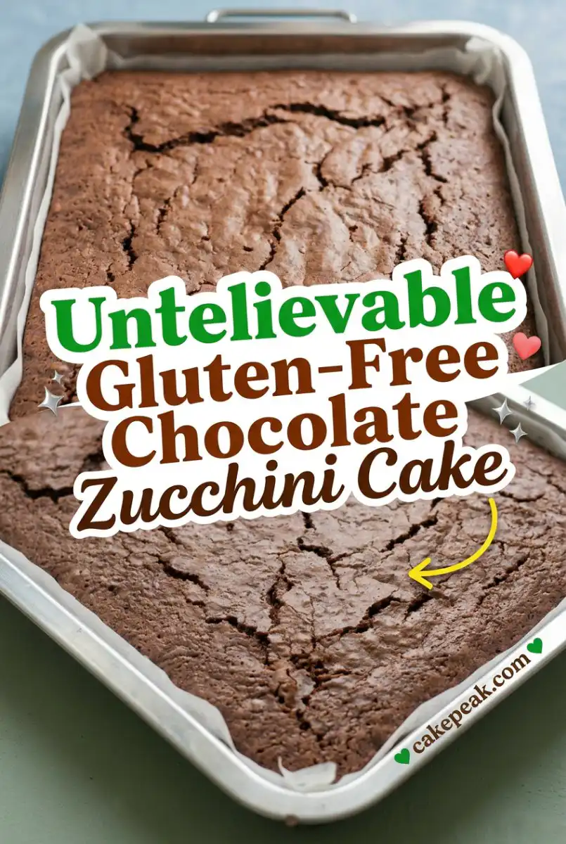 Amazing Moist Gluten-Free Chocolate Zucchini Cake: Easy chocolate zucchini cake recipe to enjoy