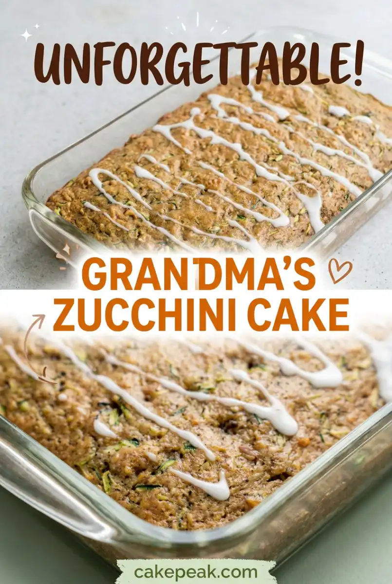 Classic Grandma's Zucchini Cake: The Best Moist and Spiced Zucchini Cake Recipe for Your Family.