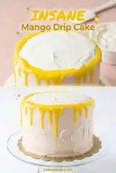 Beautiful Mango Drip Cake Inspiration: Master This Elegant Professional Mango Cake Design Today!
