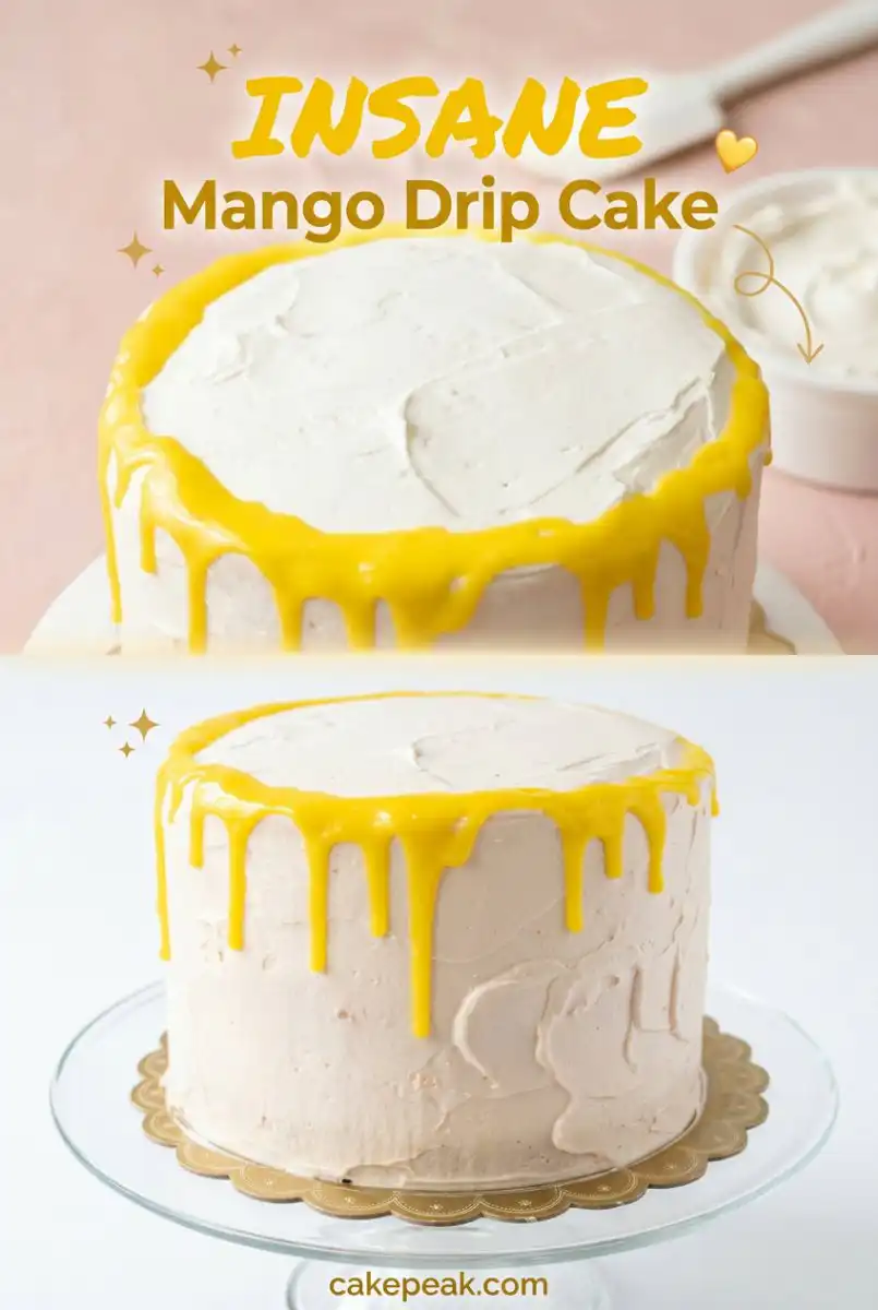 Mango Drip Cake 17 Beautiful Mango Drip Cake Inspiration: Master This Elegant Professional Mango Cake Design Today!