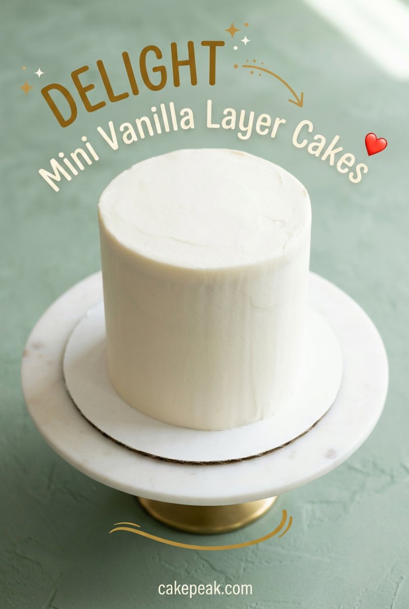 Easy Homemade Mini Vanilla Layer Cakes: A Beautiful Mini Layer Cake Idea for Your Next Celebration!
