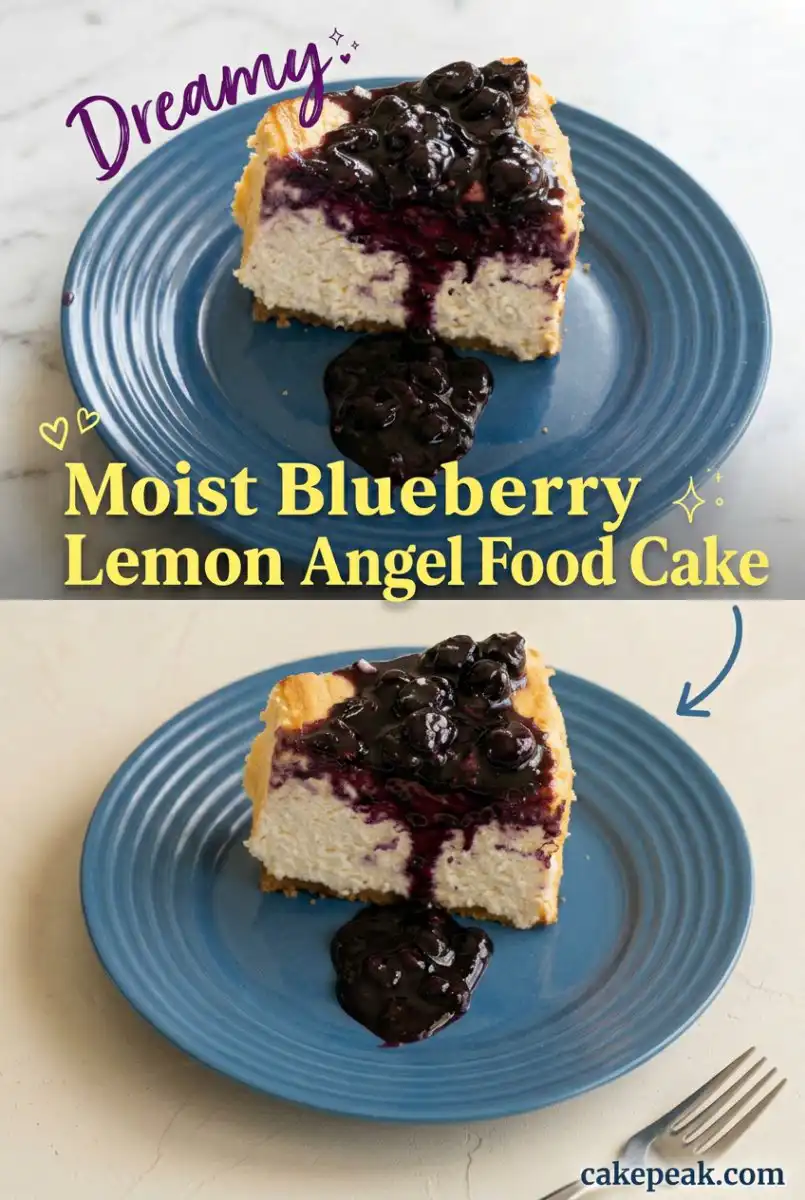 Moist Blueberry Lemon Angel Food Cake: The Perfect 3 Layer Cake and Refreshing Lemon Layer Cake.