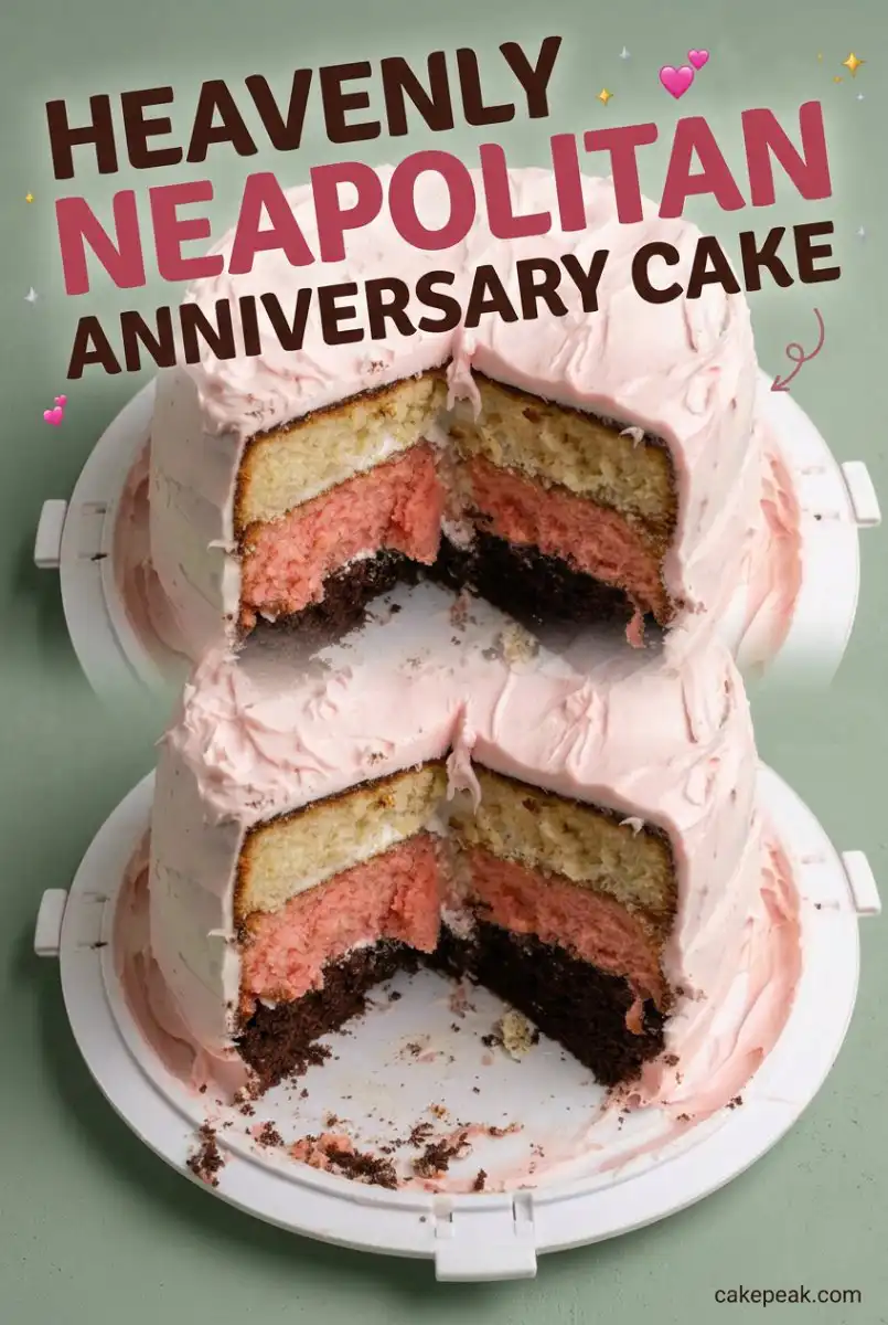 Stunning Neapolitan Anniversary Cake Design - The Perfect Layer Cake Anniversaire for Your Love.