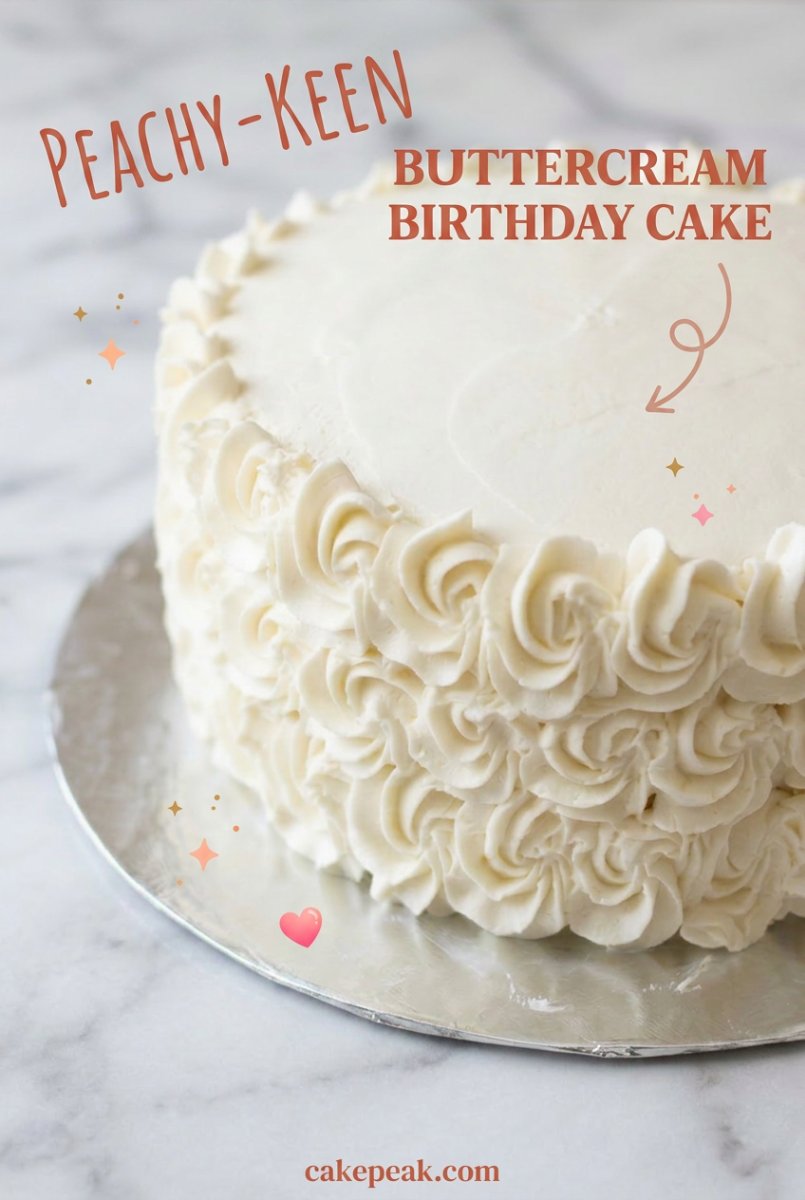 Peach Buttercream Birthday Cake 17 Elegant Peach Buttercream Birthday Cake Designs: The Perfect Peach Colour Cake for Your Next Party.