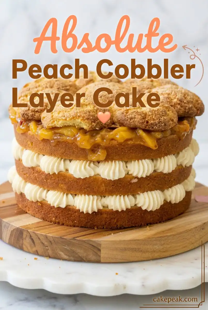 Ultimate Peach Cobbler Layer Cake Recipe: The Best Peach Cobbler Cake For Your Next Summer Party!