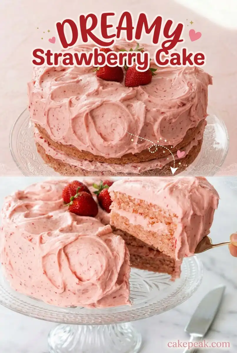 Tasty Strawberry Cake Ideas: 2 Layer Cake Design, Strawberry Layer Cake, 3 Layer Cake, Layer Cake Rose