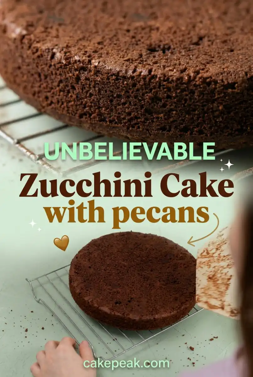 Delicious Moist Zucchini Cake with pecans and the rich decadence of a chocolate zucchini cake.