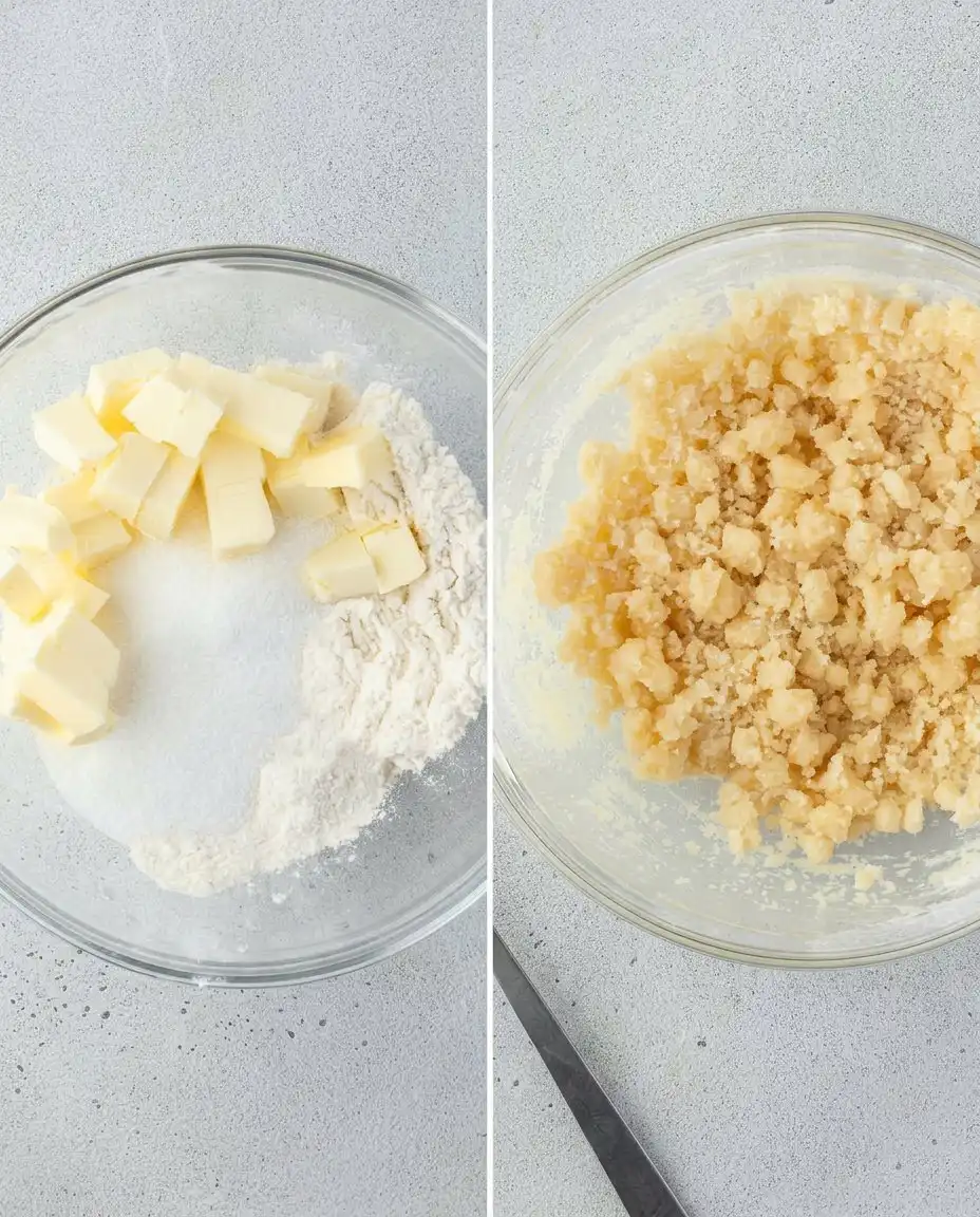 Ingredients for lemon cake including buttermilk, fresh lemons, and butter