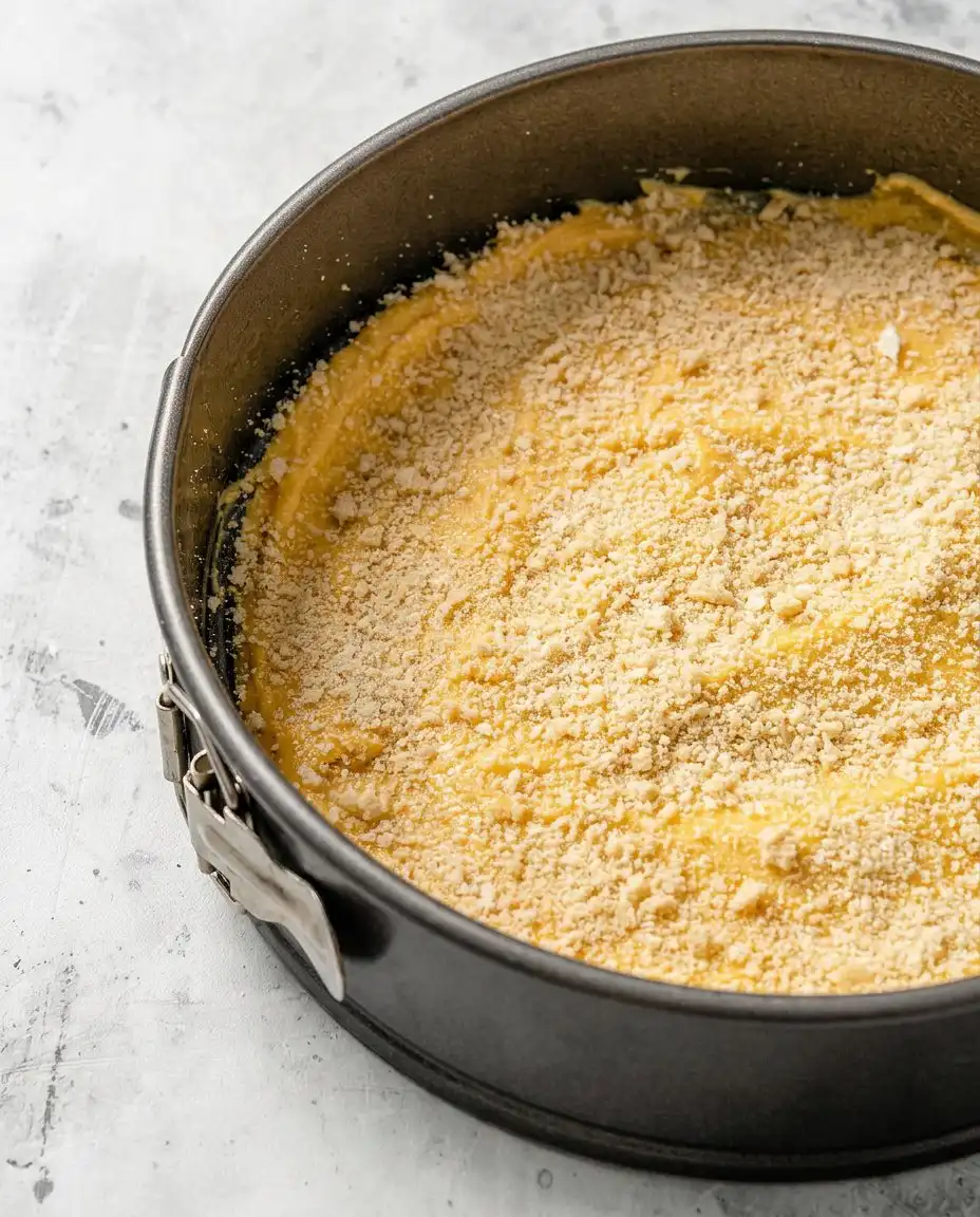 Creamed butter and sugar in a bowl showing a light and fluffy texture