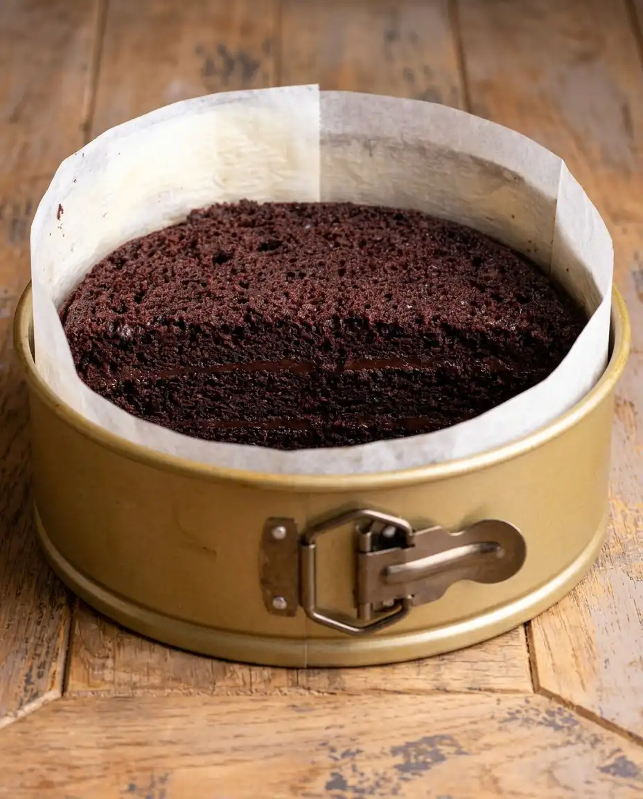 Chocolate Mousse Cake 12 Fresh ingredients for a chocolate cake including farm eggs, buttermilk, and cocoa powder.