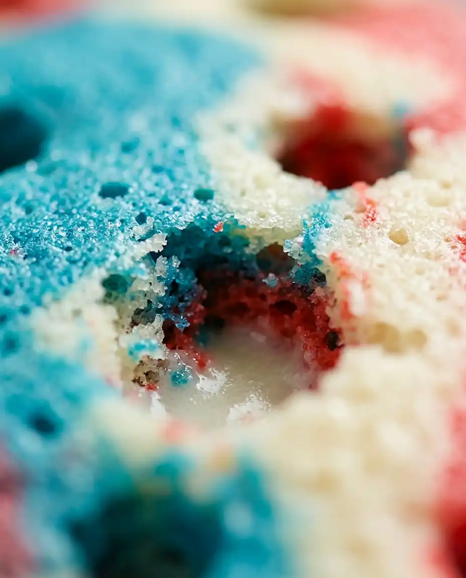 Ingredients for patriotic poke cake including white cake mix, pudding, and food coloring