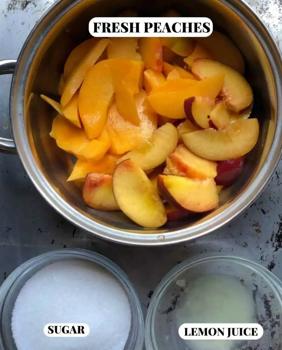 Paula Deen Peach Cobbler 13 Pouring batter over melted butter without stirring