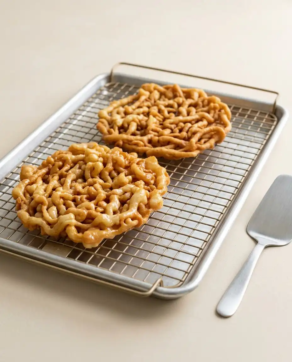 A fresh Classic Carnival Funnel Cake served with strawberry topping.