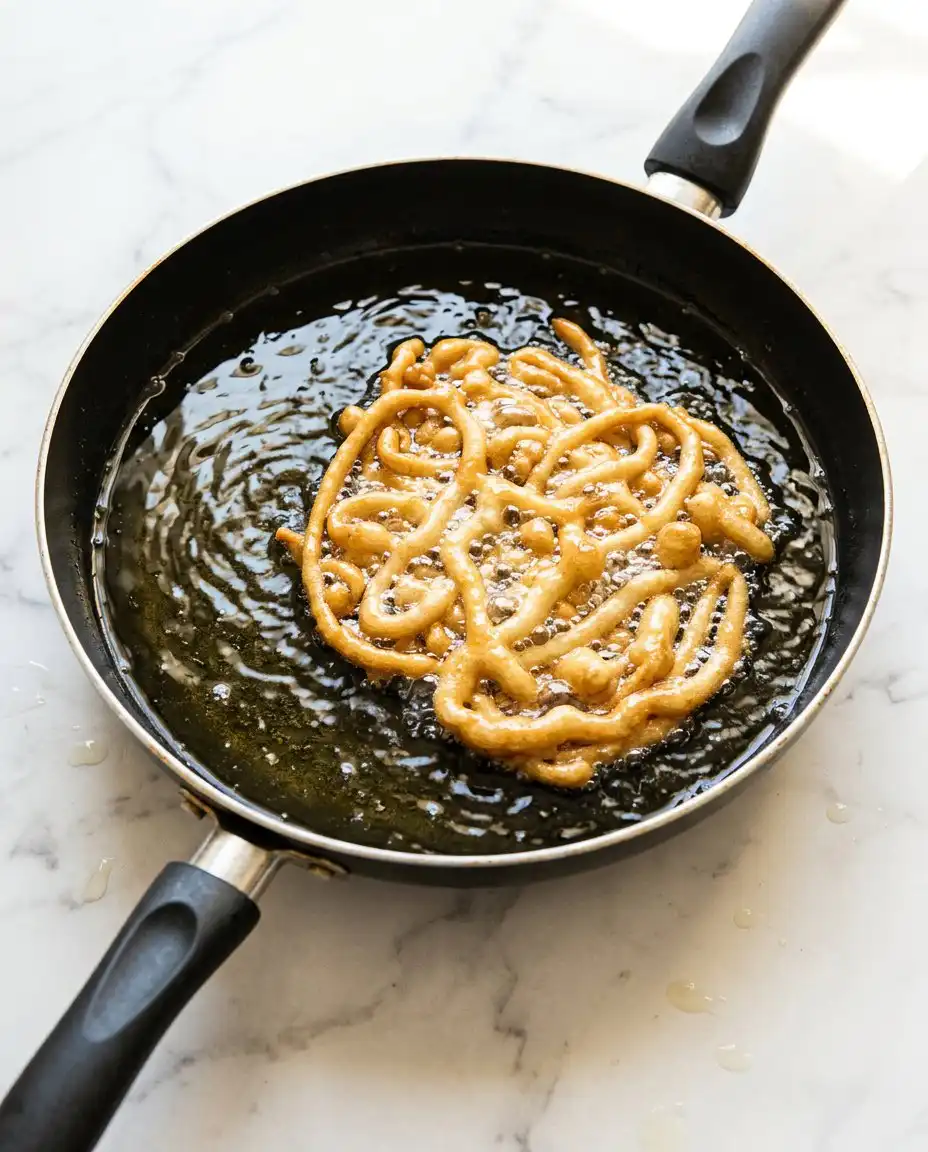 A slice of Pumpkin Spice Funnel Cake served on a wooden board next to coffee.
