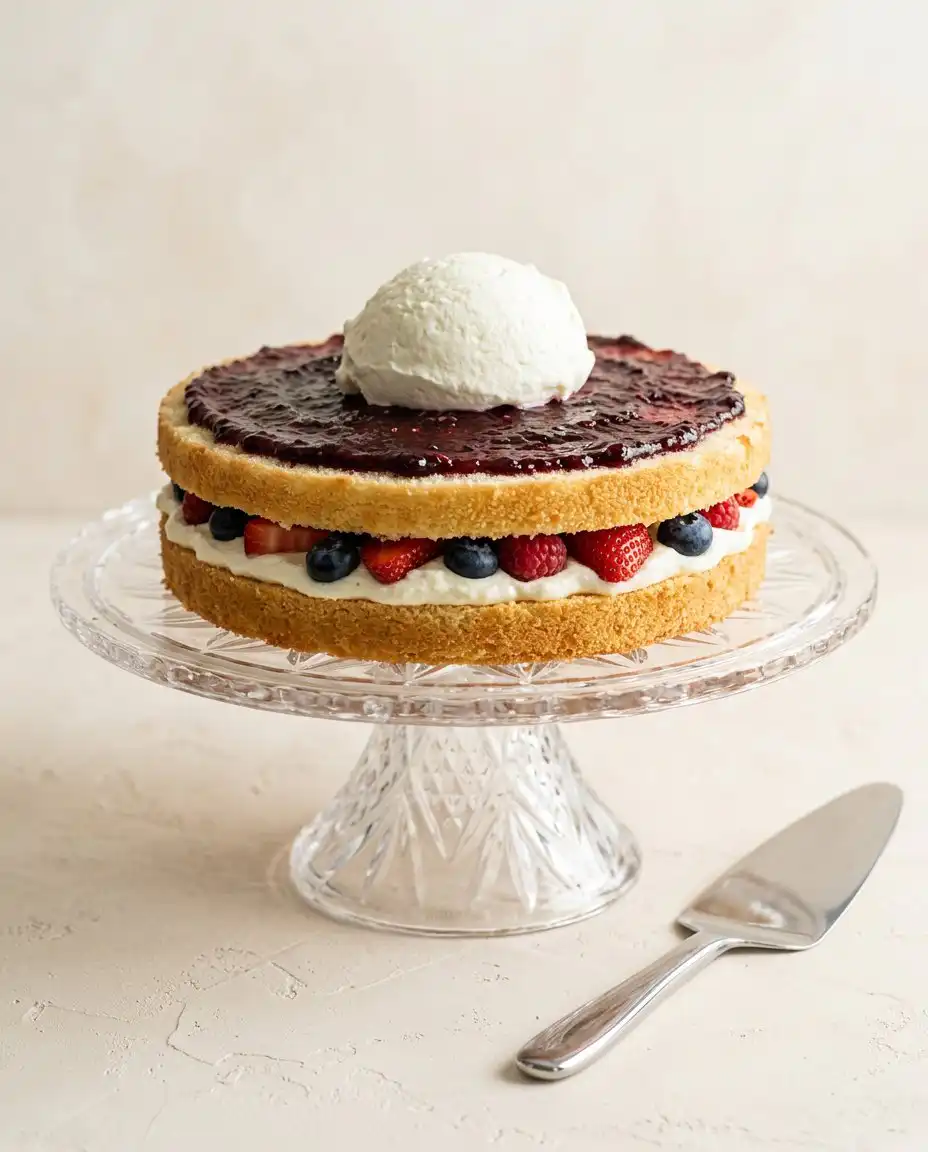 Whisking heavy cream into stiff peaks for a Chantilly Cake recipe.