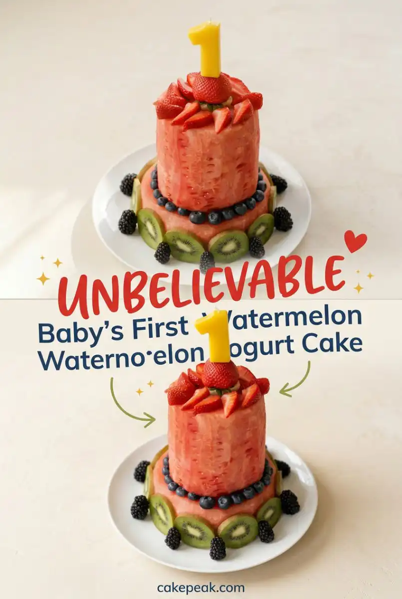 Baby's First Watermelon Yogurt Cake: The Perfect Refreshing Summer Treat for Your 6 Month Old Baby