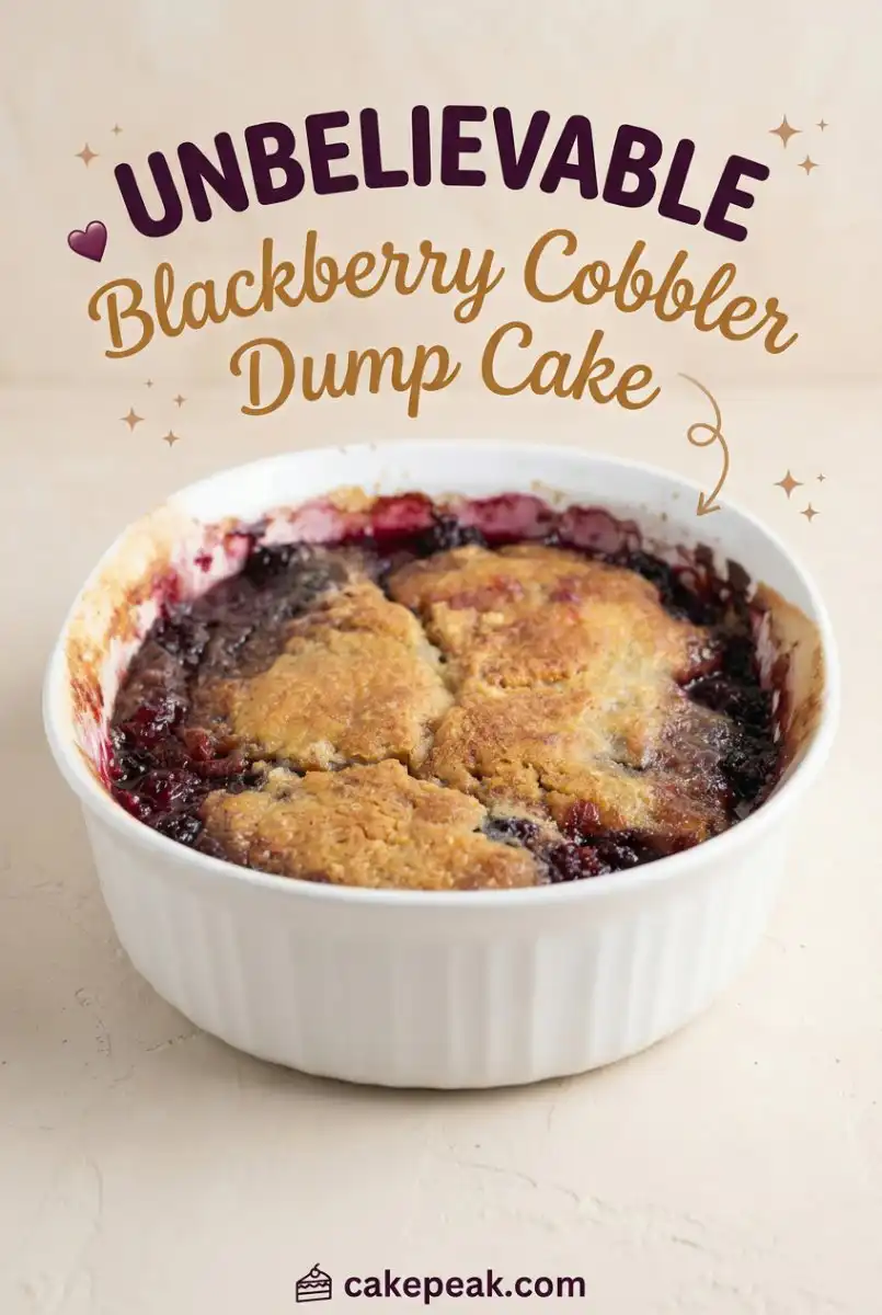 Blackberry Cobbler Dump Cake: The Easiest Blackberry Dump Cake Recipe You Will Ever Bake at Home!