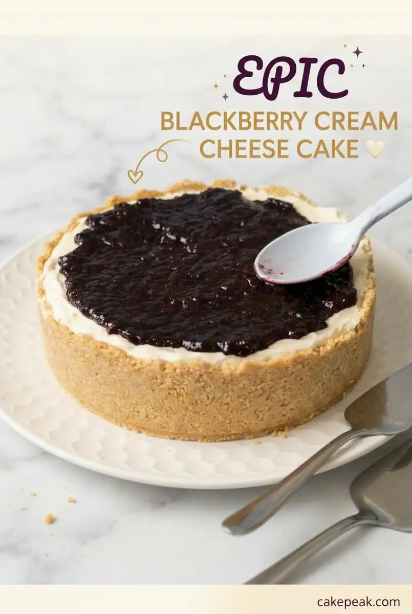 Easy Blackberry Cream Cheese Cake Recipe - The Ultimate Moist Blackberry Cake You Must Try Now
