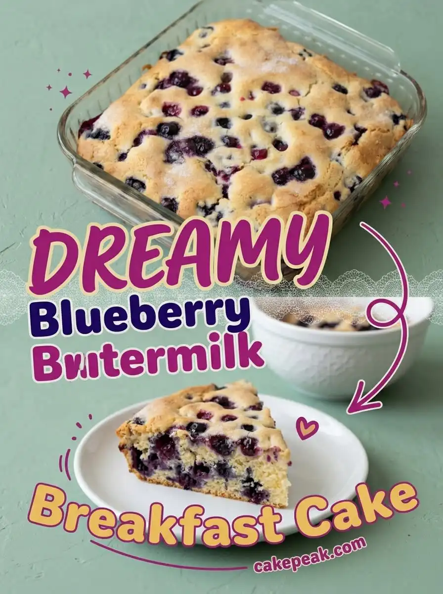 Blueberry Buttermilk Breakfast Cake: The Best Easy Homemade Blueberry Breakfast Cake Recipe Ever
