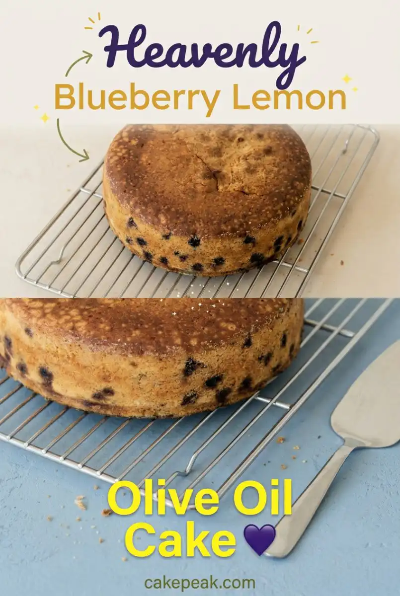 Easy Blueberry Lemon Olive Oil Cake Recipe - Your New Favorite Moist Blueberry Lemon Cake
