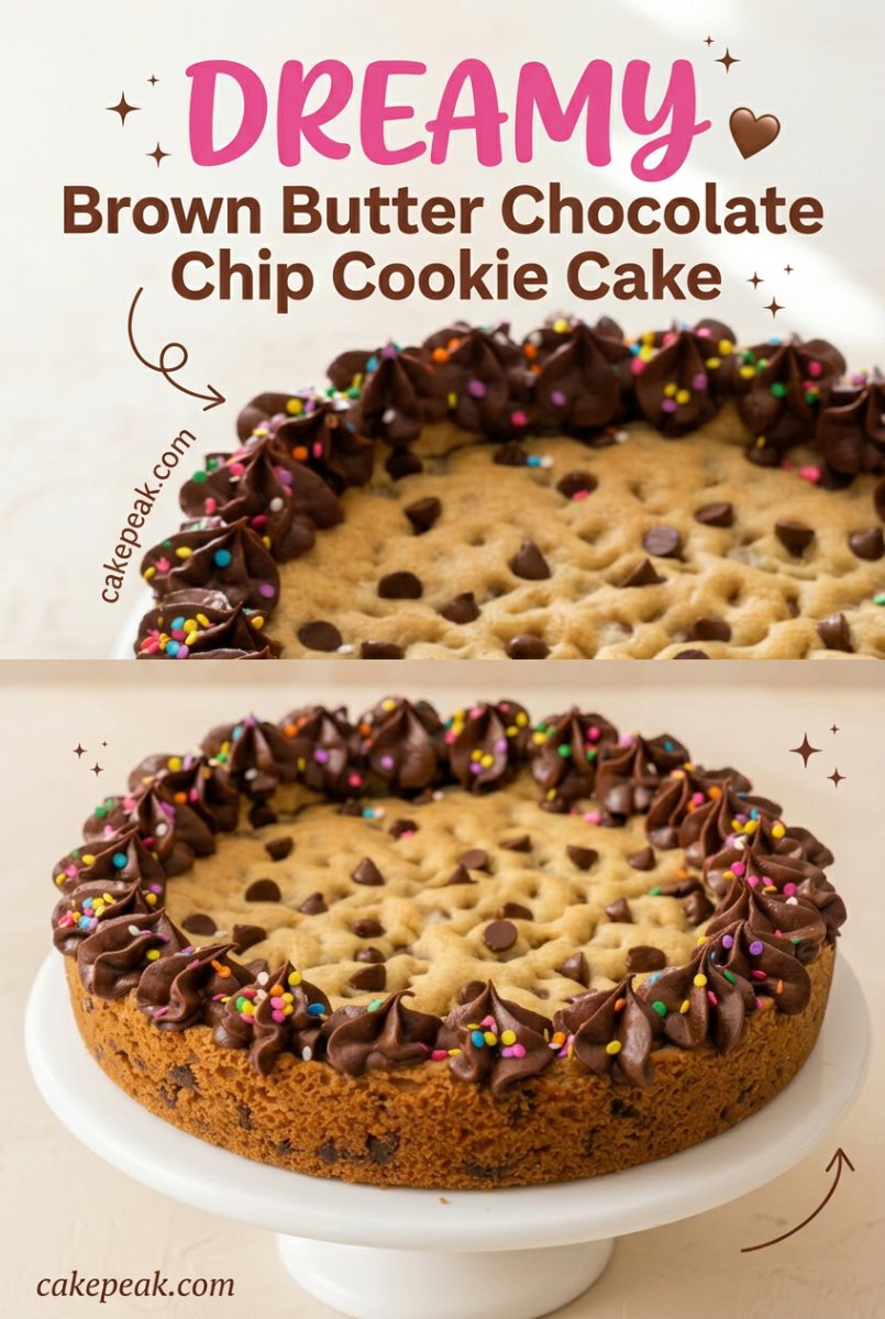 Brown Butter Chocolate Chip Cookie Cake: The Ultimate Chewy Homemade Cookie Cake Recipe To Bake