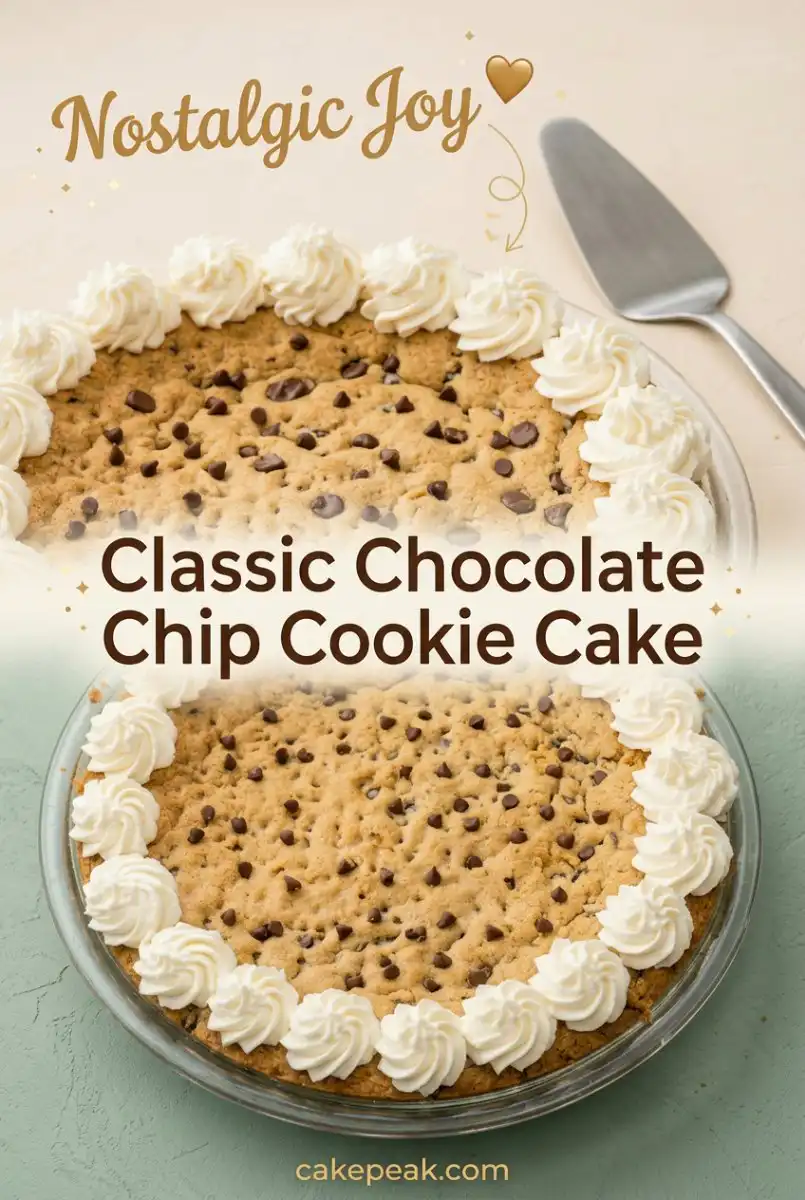 Classic Chocolate Chip Cookie Cake Recipe: The Ultimate Dessert for Every Cookie Cake Lover