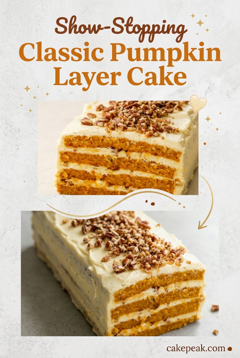 Classic Pumpkin Layer Cake 17 Classic Pumpkin Layer Cake Recipe - The Ultimate Pumpkin Cake for Autumn and Holiday Dessert Tables