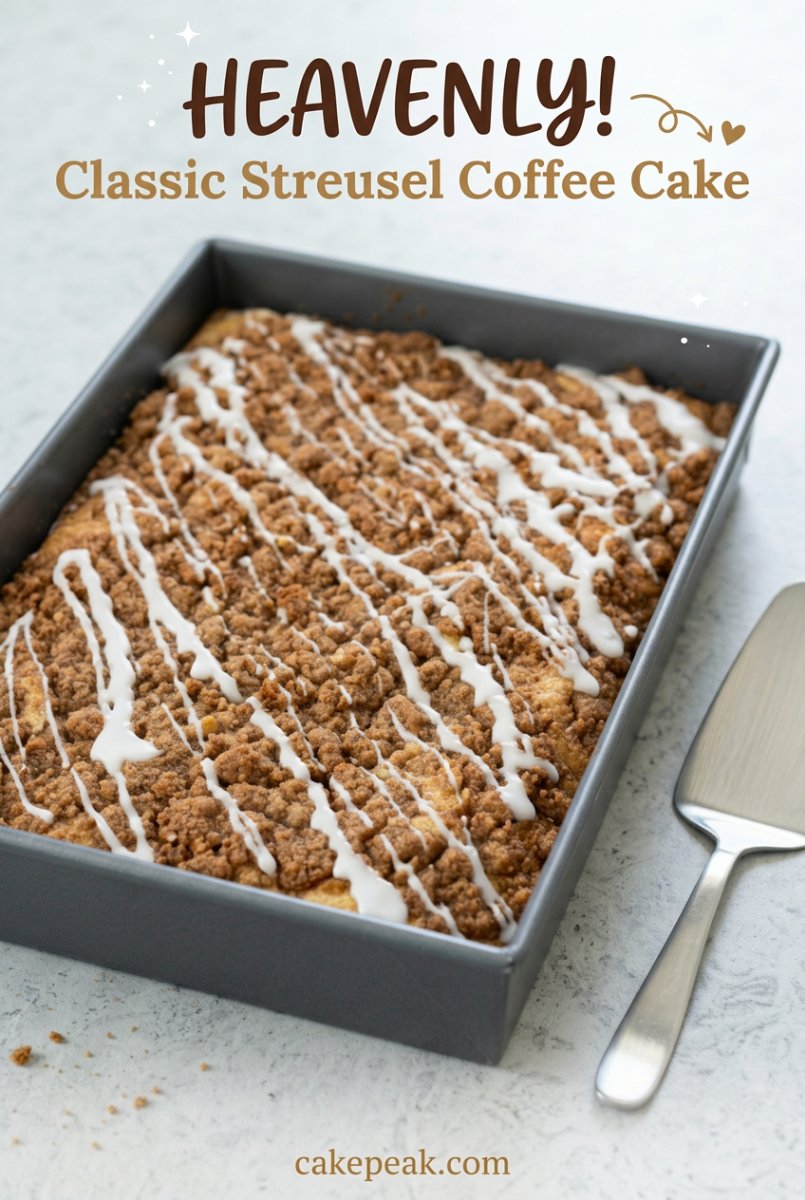 Classic Streusel Coffee Cake Recipe - The Perfect Coffee Cake For Your Morning Coffee Break