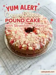 Cream Cheese Pound Cake with Strawberry Glaze: The Ultimate Rich Cream Cheese Pound Cake Recipe