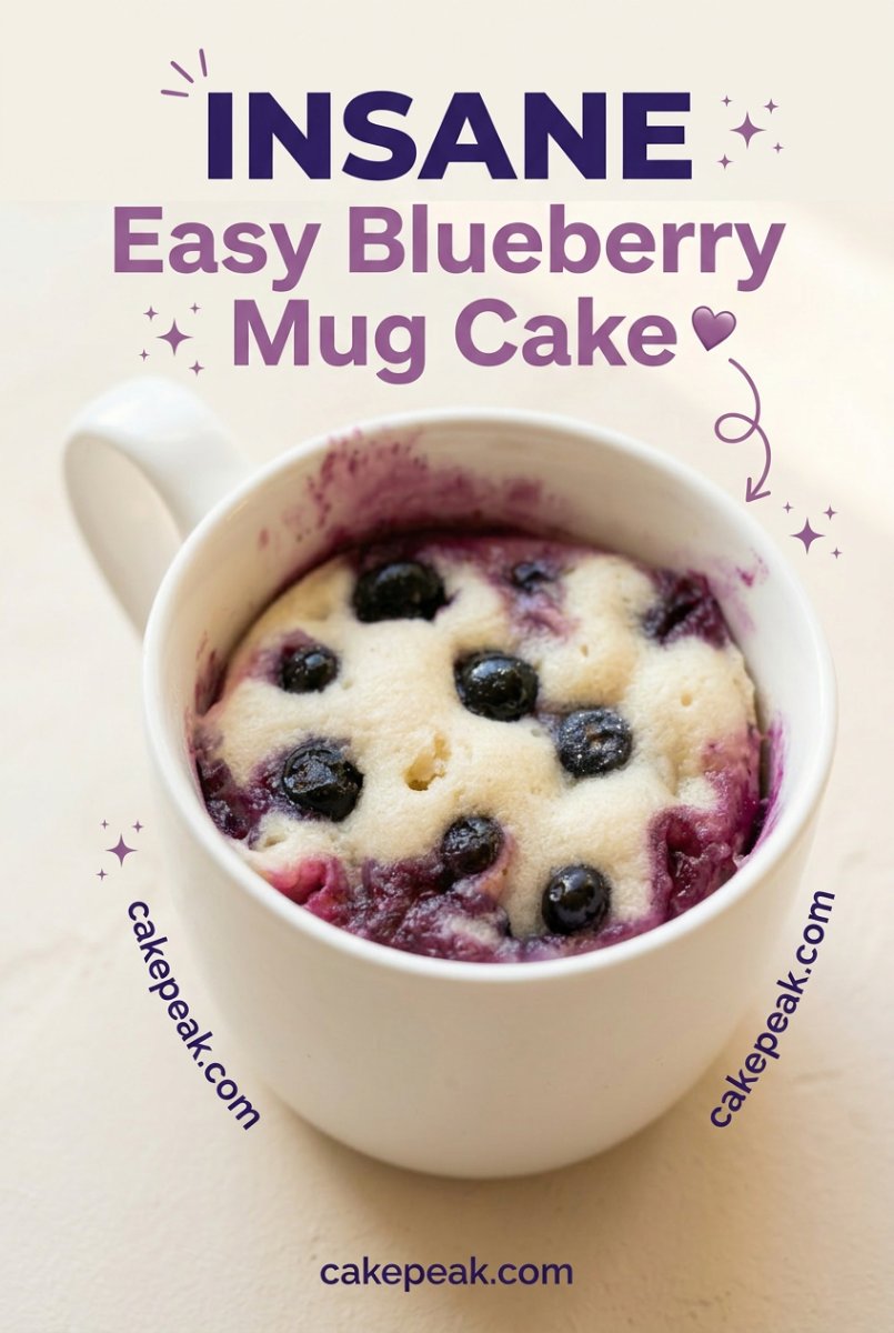 Easy Blueberry Mug Cake: The Best Simple Microwave Dessert Among Our Favorite Blueberry Cake Recipes