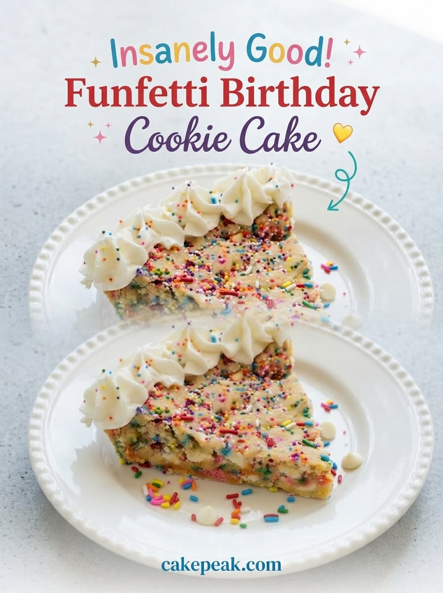 Funfetti Birthday Cookie Cake 17 Funfetti Birthday Cookie Cake Recipe: The Ultimate Homemade Birthday Cookie Cake Dessert Idea