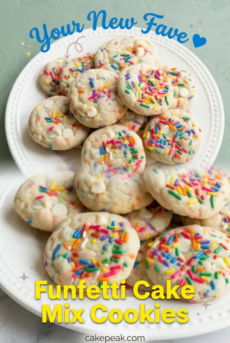 Easy Funfetti Cake Mix Cookies - The Best 4-Ingredient Cake Mix Cookies Recipe
