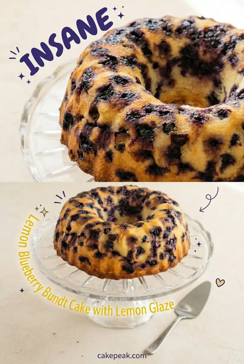 Easy Lemon Blueberry Bundt Cake with Lemon Glaze Recipe - A Classic Farmhouse Summer Dessert