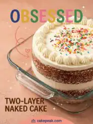 Two-Layer Naked Cake: The Perfect Simple Birthday Design Idea For Your Next Homemade Celebration