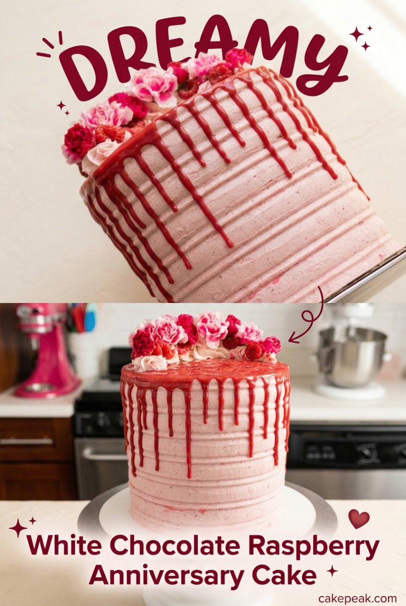White Chocolate Raspberry Anniversary Cake: The Perfect Layer Cake for a Romantic Anniversaire