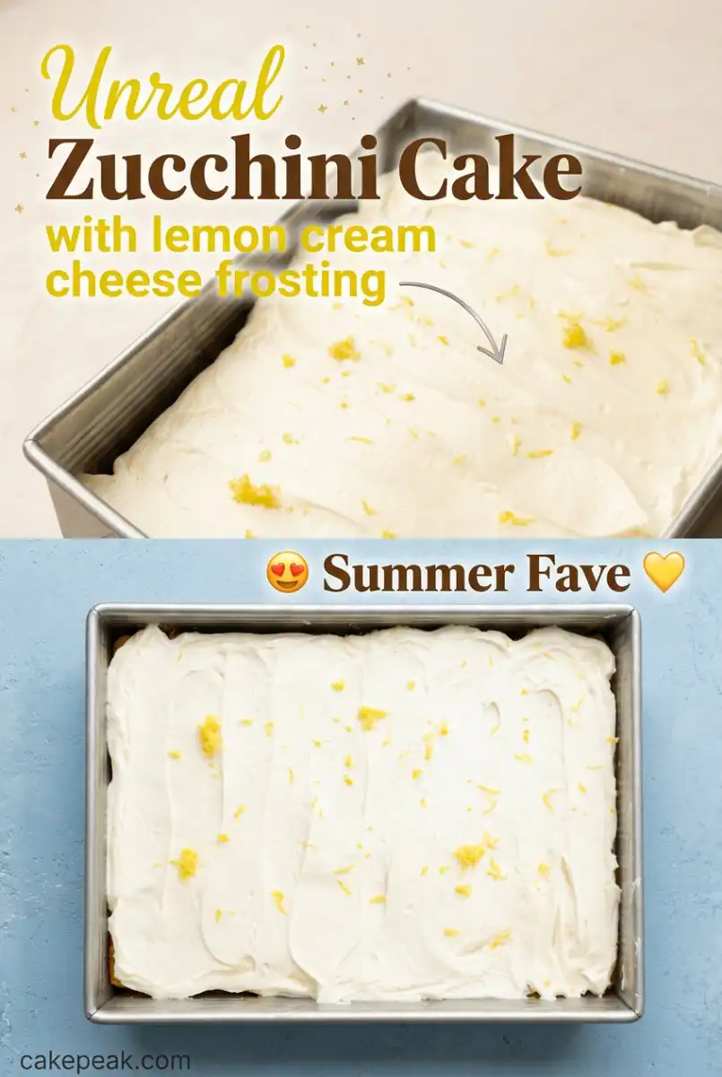 Zucchini Cake with Lemon Cream Cheese Frosting: Easy Zucchini Cake Recipe