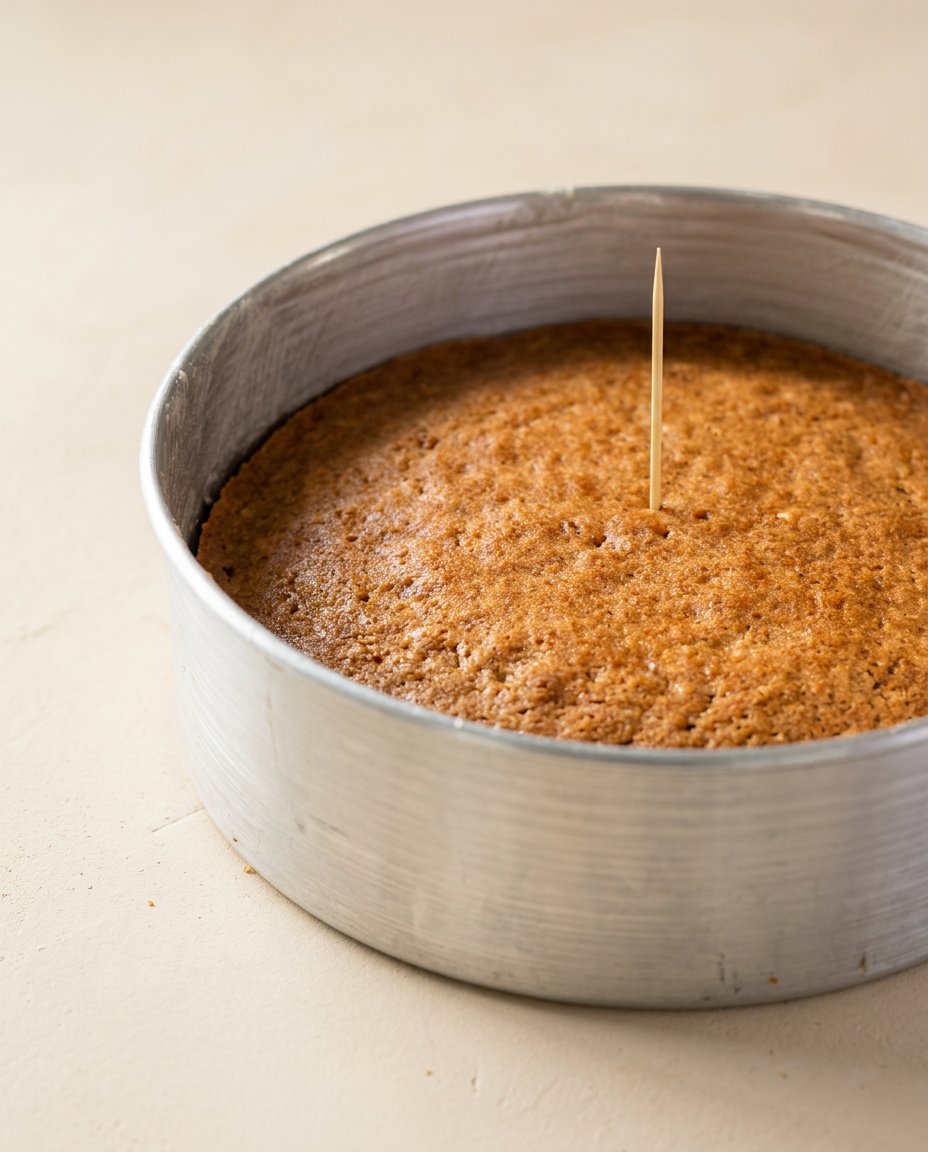 Whipping the cinnamon cream cheese frosting for an Apple Spice Birthday Cake in a vintage mixing bowl.