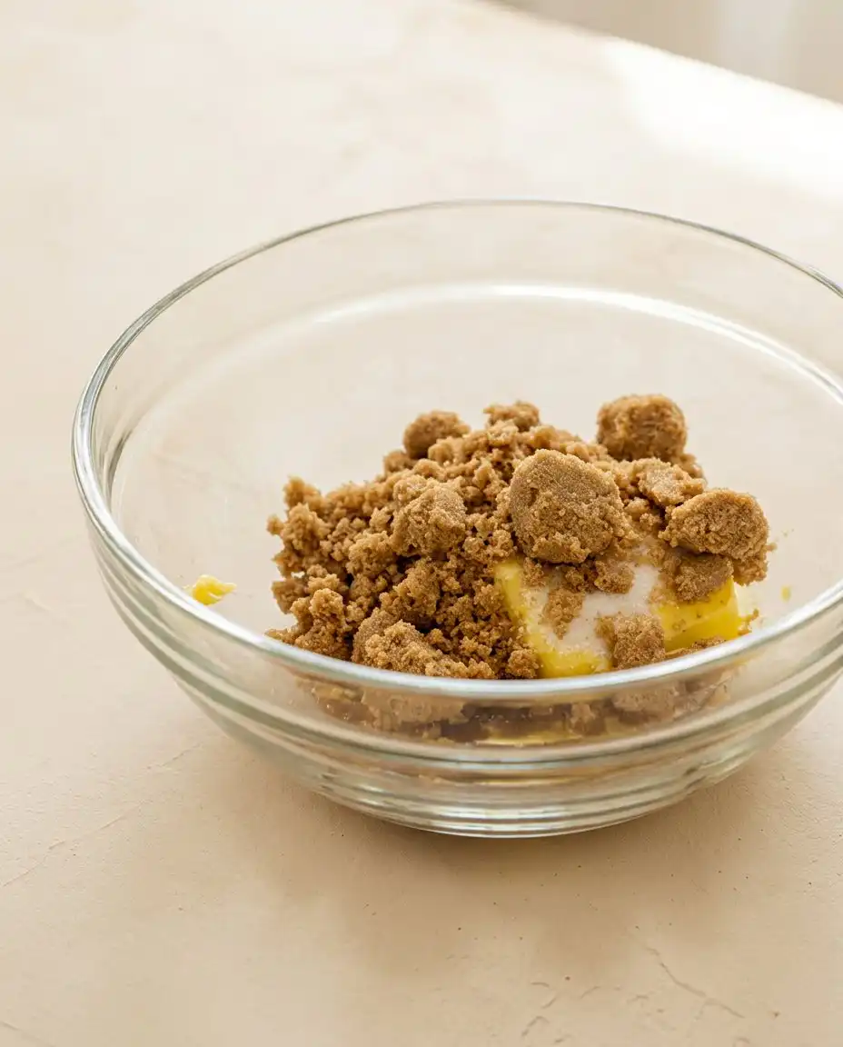 Two-Layer Peanut Butter Cake 14 Wholesome ingredients including buttermilk, eggs, and smooth peanut butter on a table.