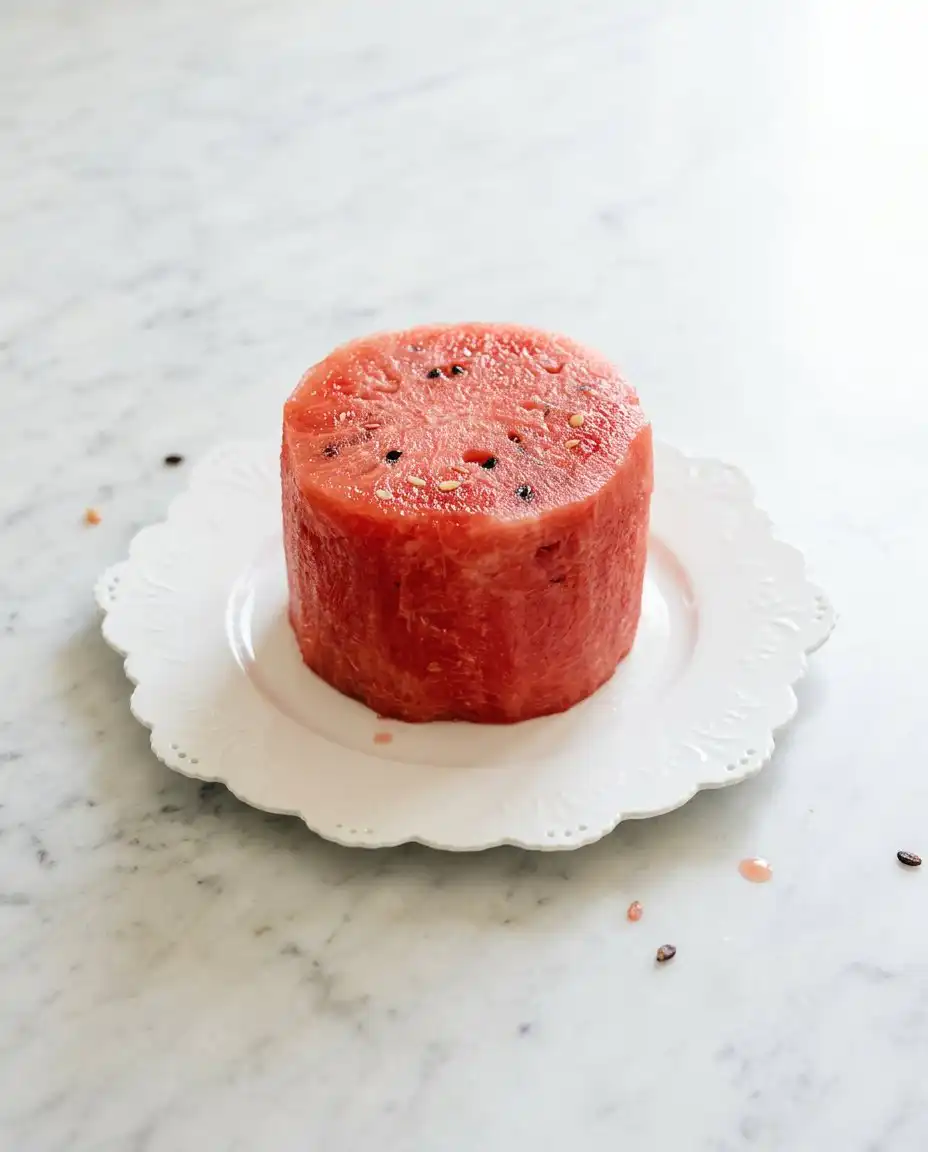 Ingredients for making a Watermelon Fruit Cake Tower including seedless melons and fresh berries