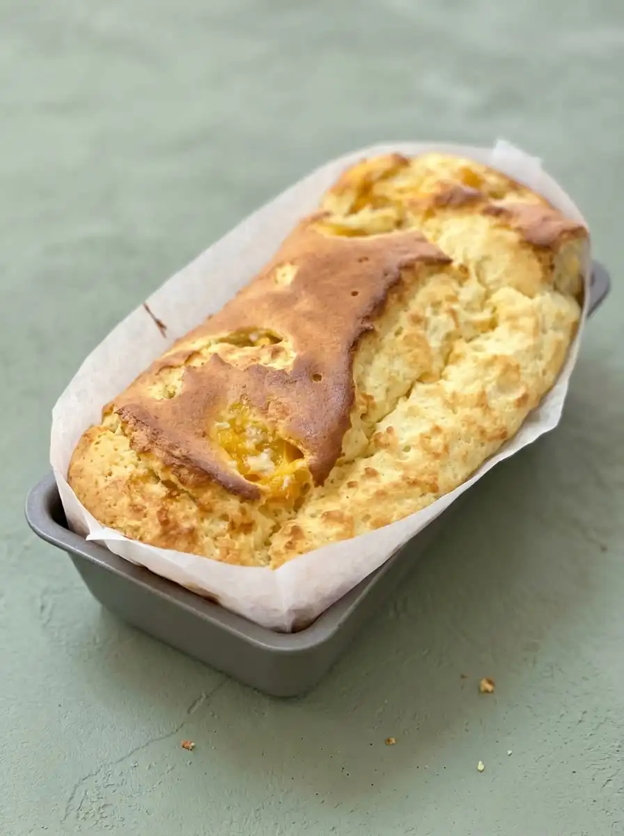 Mango Yogurt Cake 12 A beautiful Mango Yogurt Cake glazed with fresh lemon icing on a vintage ceramic plate