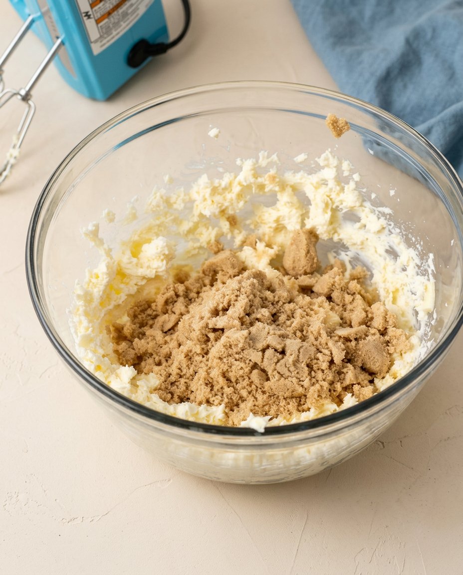 A collection of ingredients for Classic Streusel Coffee Cake including cream cheese butter buttermilk and flour