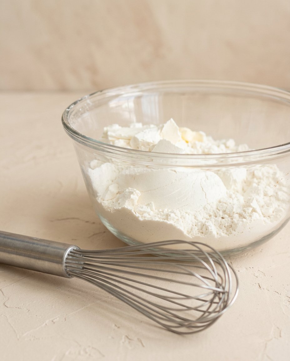 Fresh ingredients for making a Pumpkin Spice Layer Cake with Cinnamon Cream Cheese Frosting.
